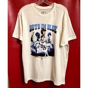 BOYS IN BLUE Baseball ML Players Men's Tee T-Shirt Size L Short Slvs. Cotton New